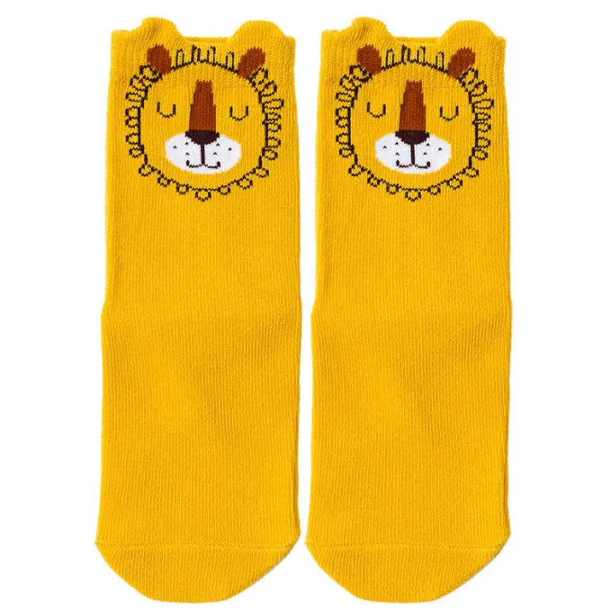 3 Pack Kids' Socks | Cotton | Lion