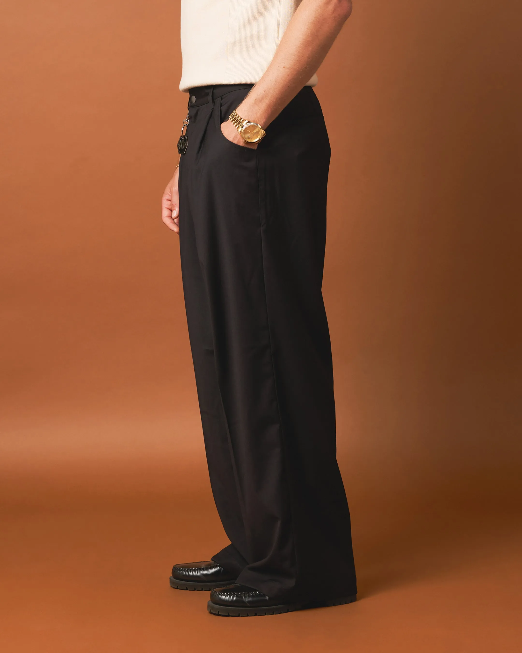 404 Flare Trousers Black