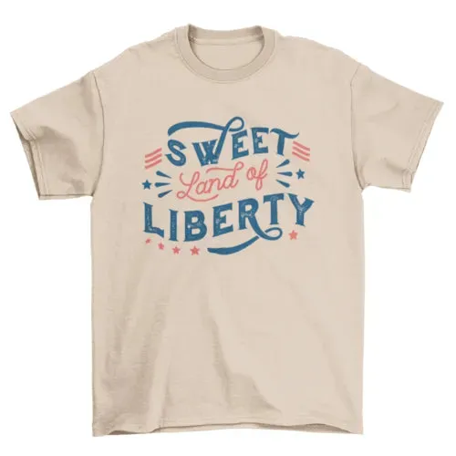 4th of july liberty quote t-shirt design