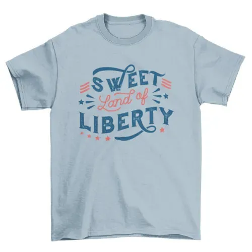 4th of july liberty quote t-shirt design