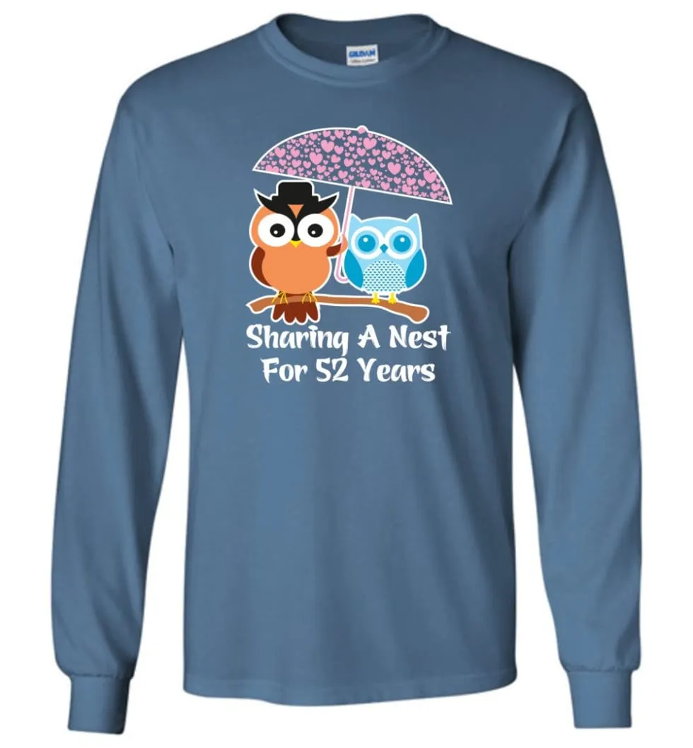 52 Years Wedding Anniversary Gifts Valentine's Day Long Sleeve T-Shirt