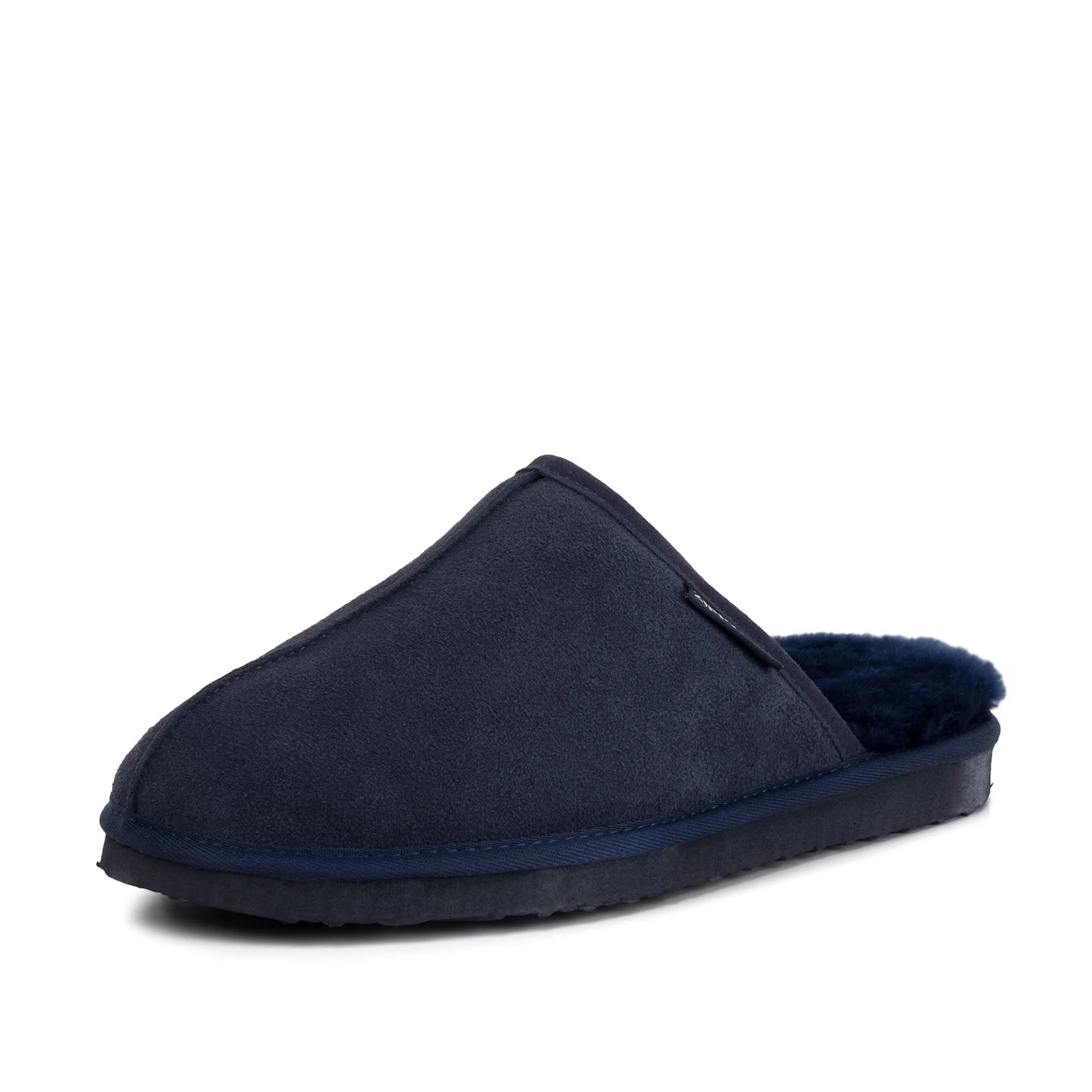 ALLEN NAVY SHEEPSKIN SLIPPER MULE