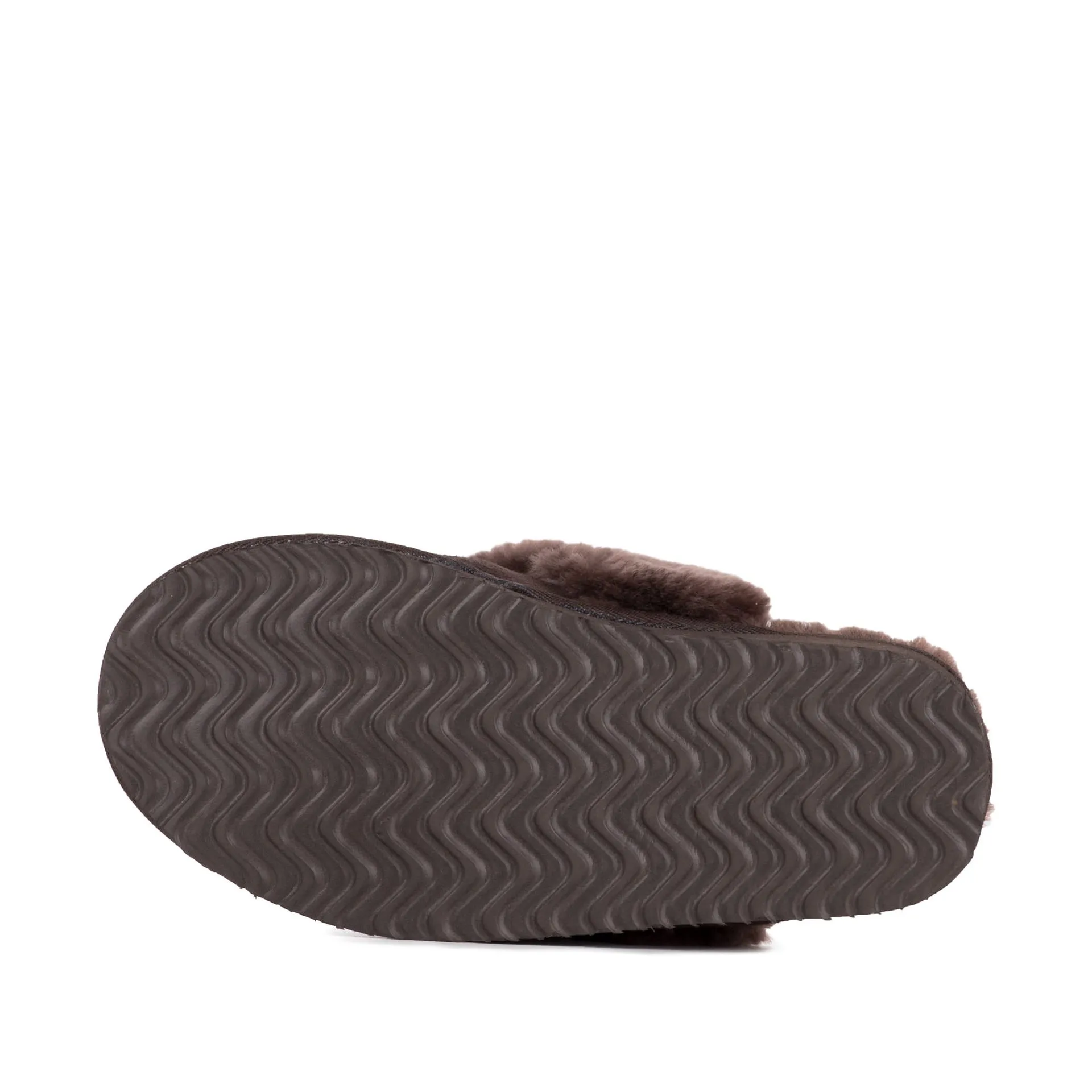 ANN CHOCOLATE SHEEPSKIN SLIPPER MULE