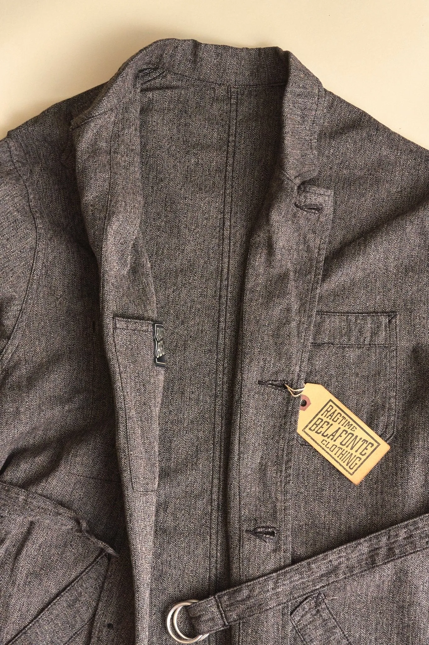 Belafonte Ragtime Cotton / Linen G-Coat - Smoky Salt 'N' Pepper