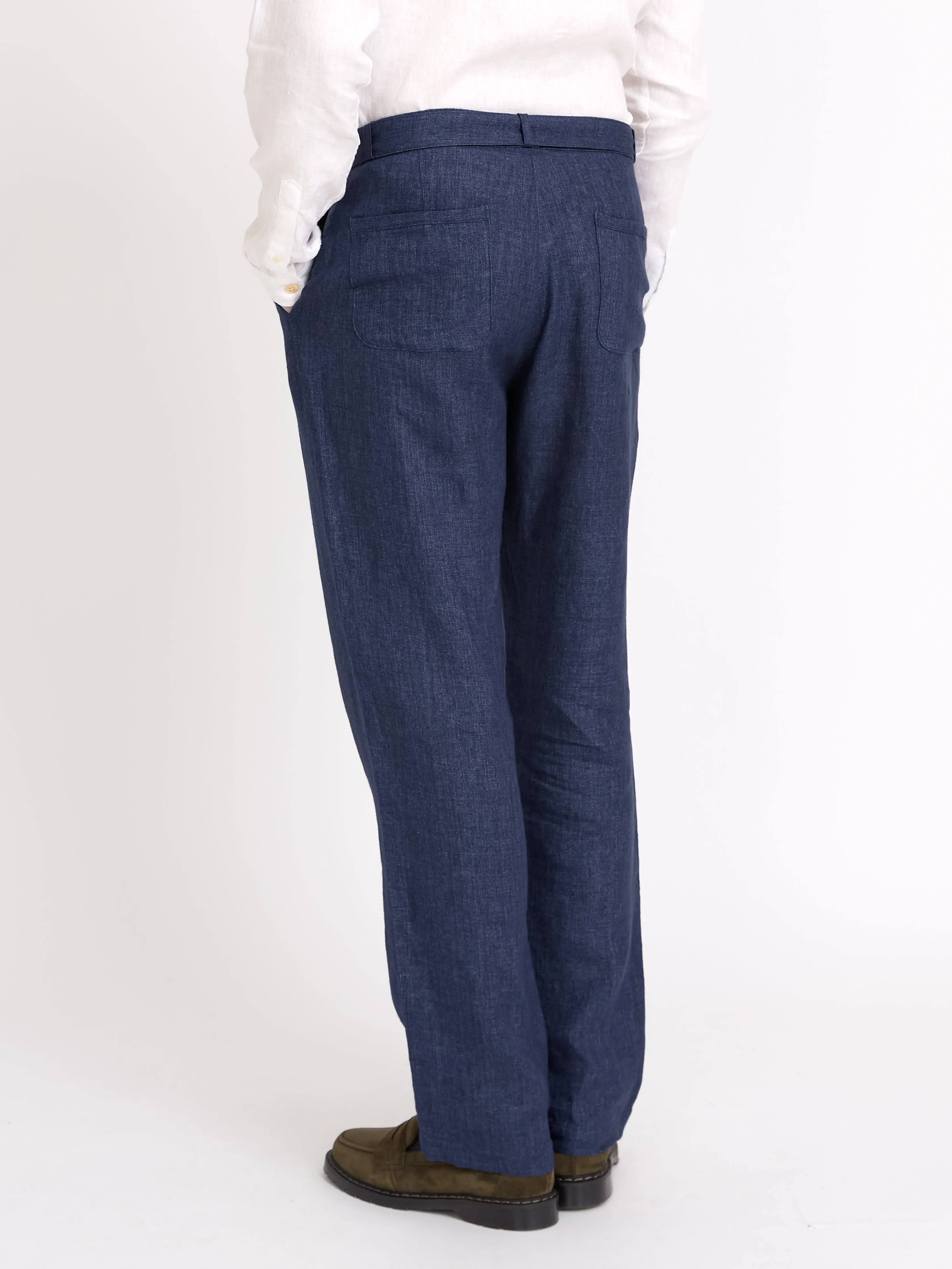 Belted Trousers Dubrow Navy