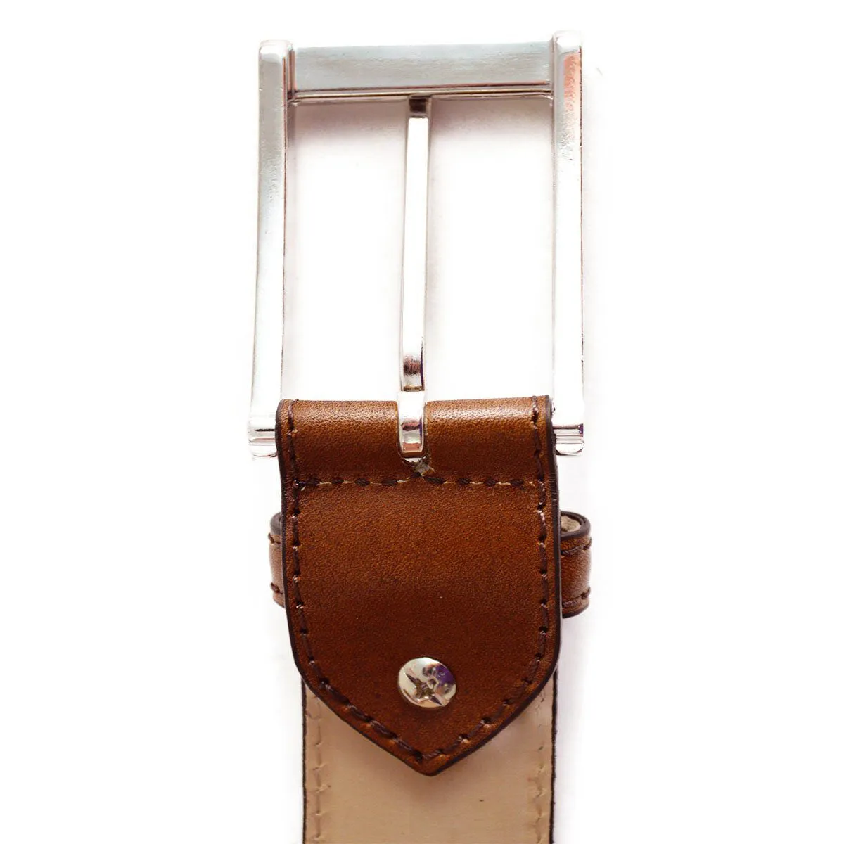 BERWICK 1707 Leather Belt - Lugo Cuero Tan Calf