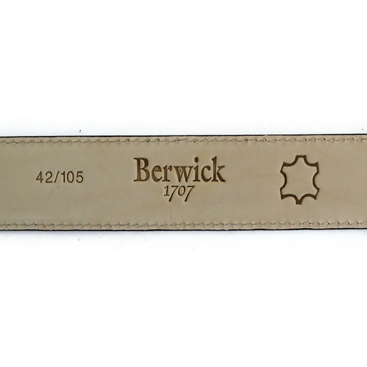 BERWICK 1707 Leather Belt - Tan Vegano