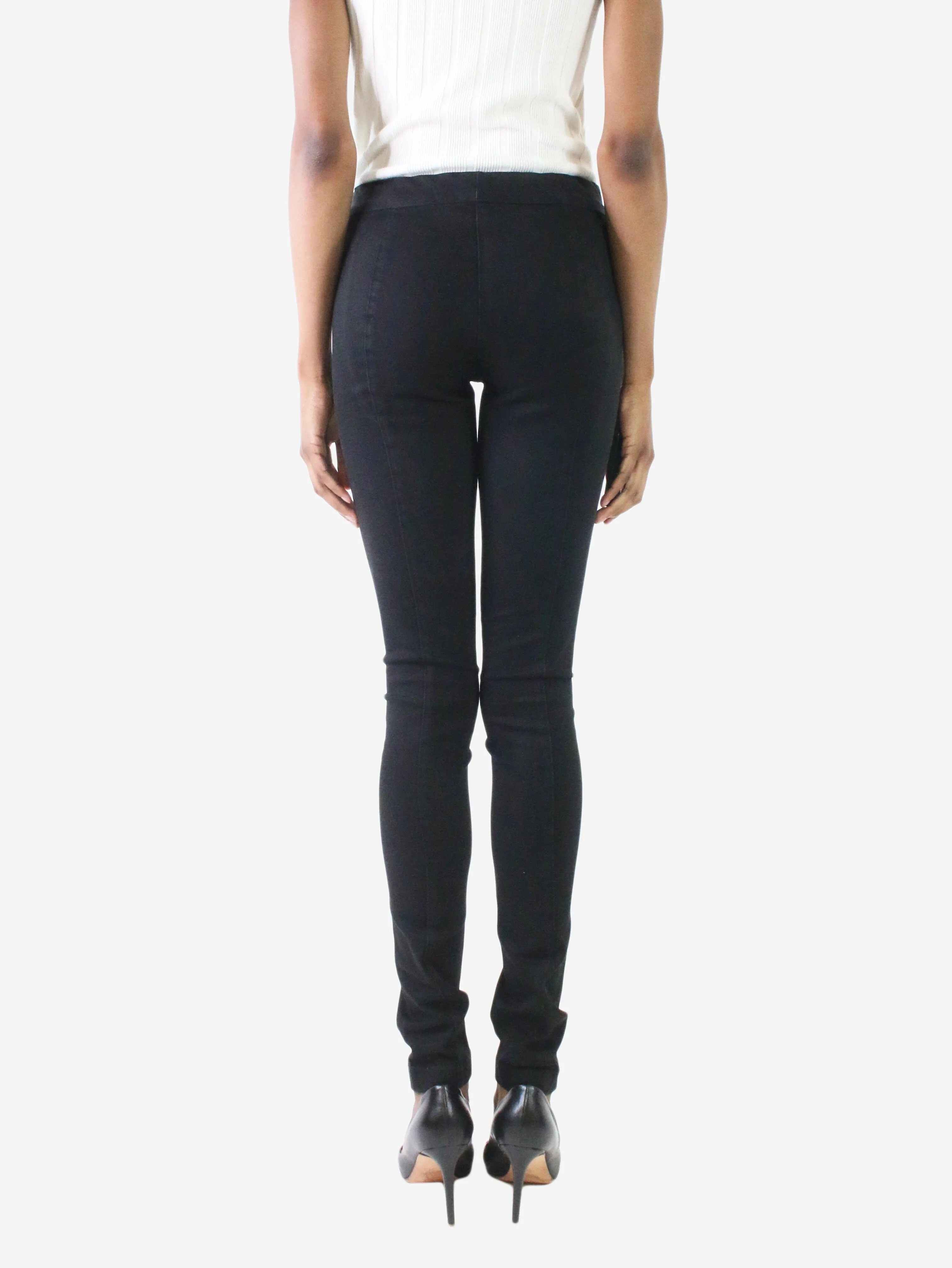 Black stretch skinny trousers - Size XS