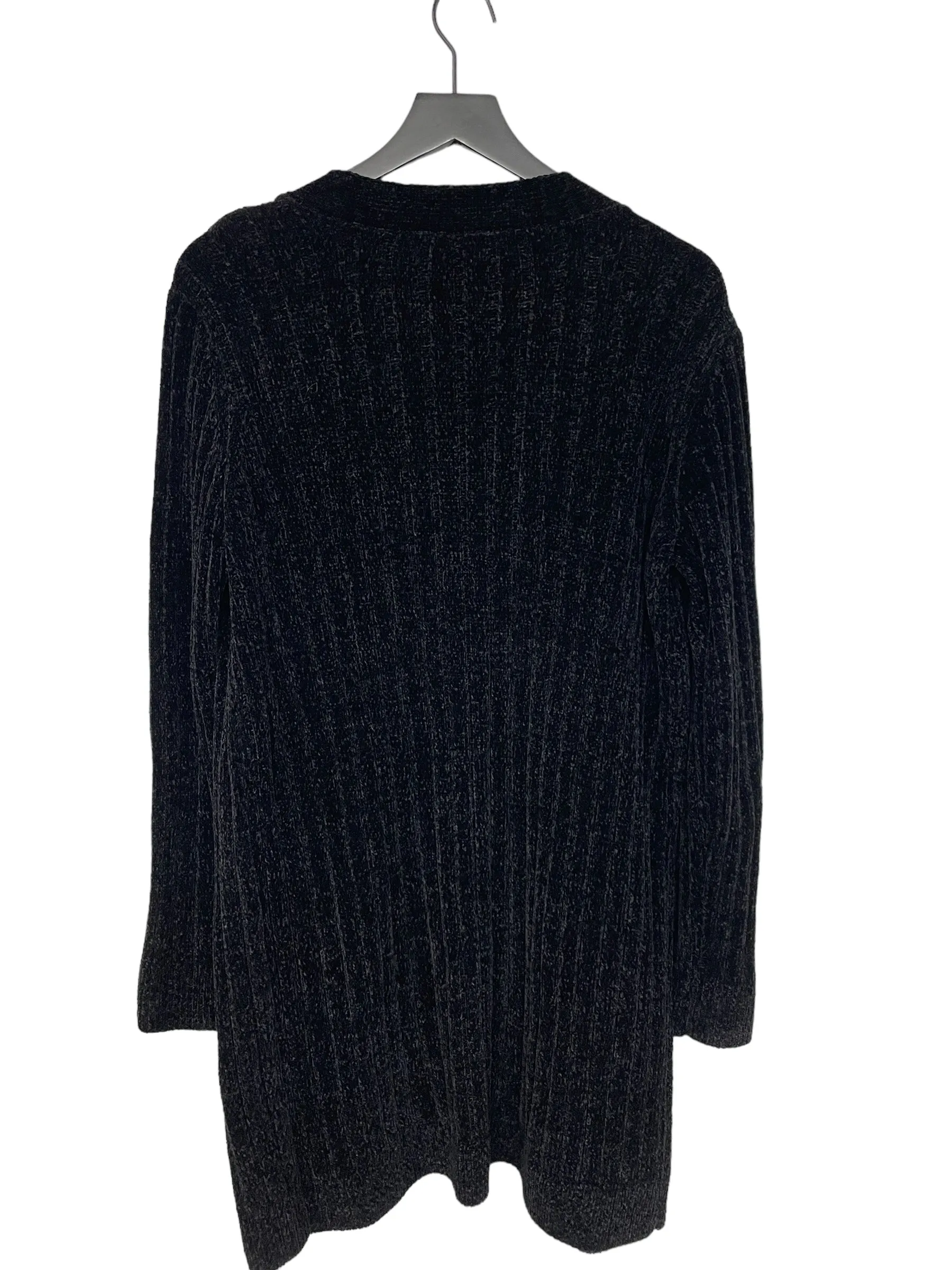 Black Sweater Cardigan Matty M, Size Xl