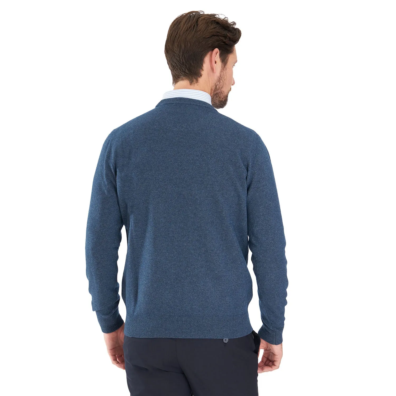 BLUE CREWNECK SWEATER