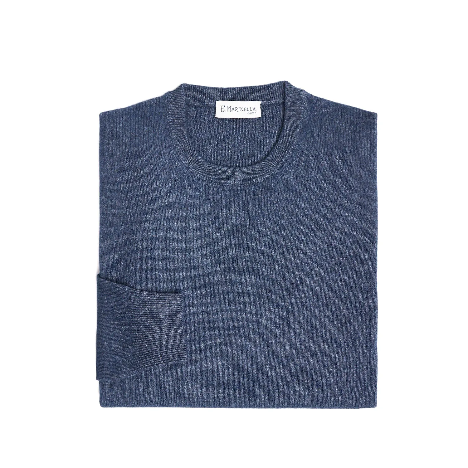 BLUE CREWNECK SWEATER