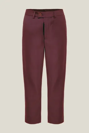 Boys Burgundy Trousers