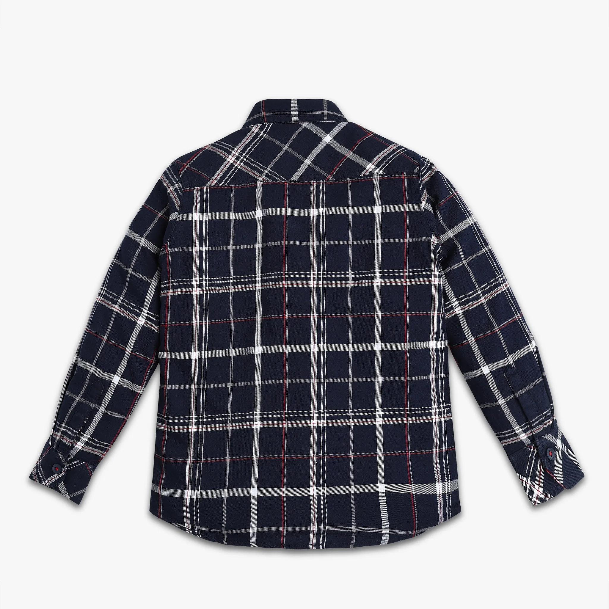 Boys Regular Fit Checkered Shirt