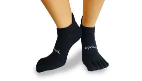 Bprimal Everyday Five-Toe Socks - No-Show - Regular Weight - Black