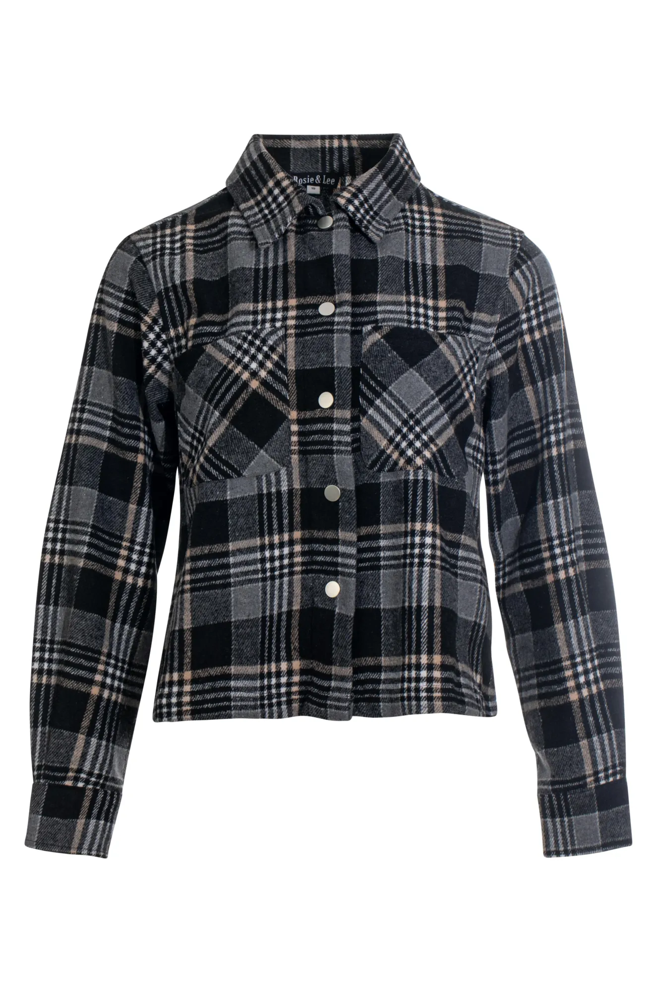 Brushed Checks Jacket | Black Silver Check | 6031ZZ