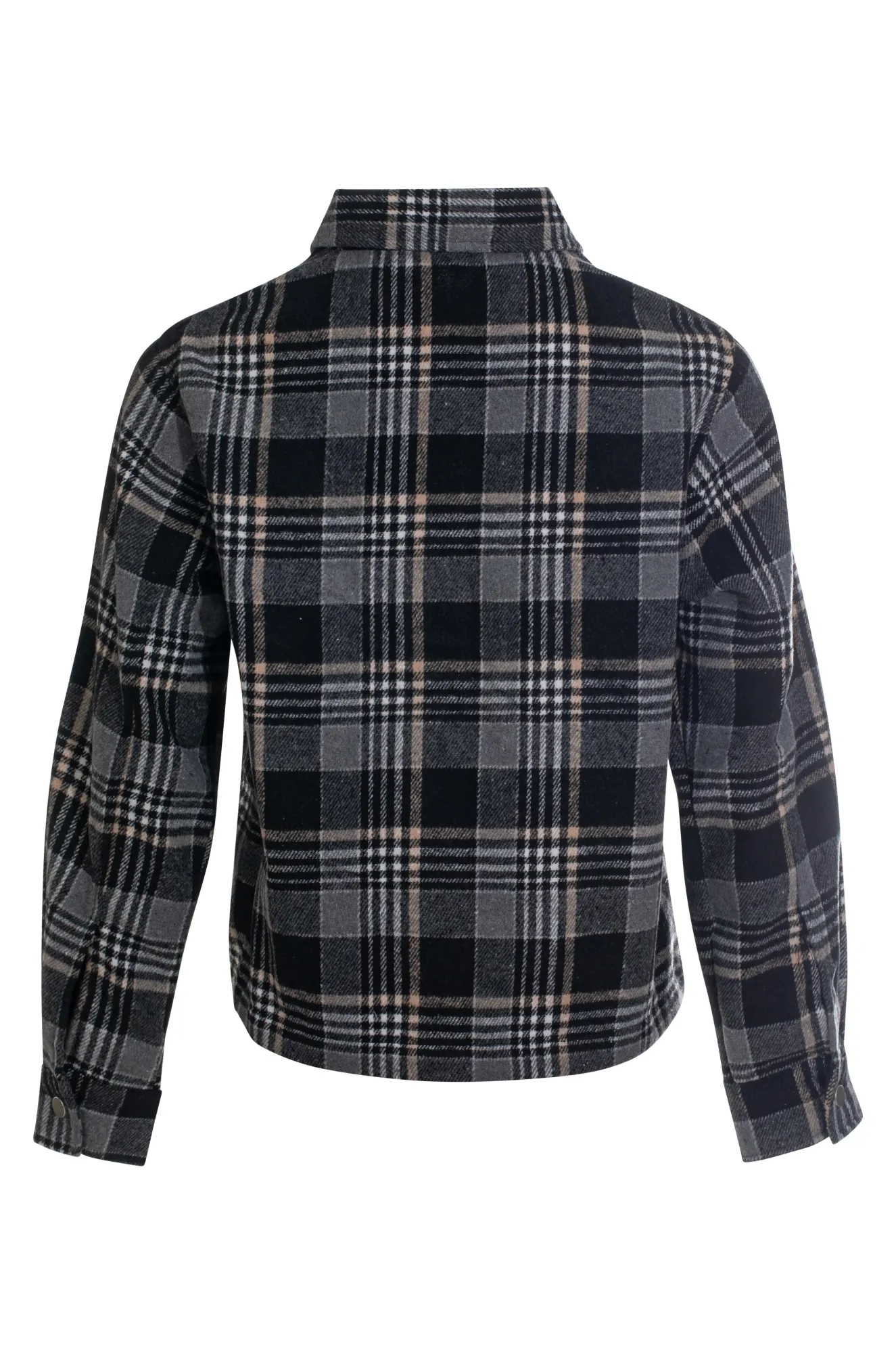 Brushed Checks Jacket | Black Silver Check | 6031ZZ