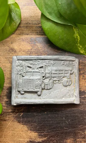 BUCKLE UP 1980's 1990's Log Haul Truck Belt Buckle