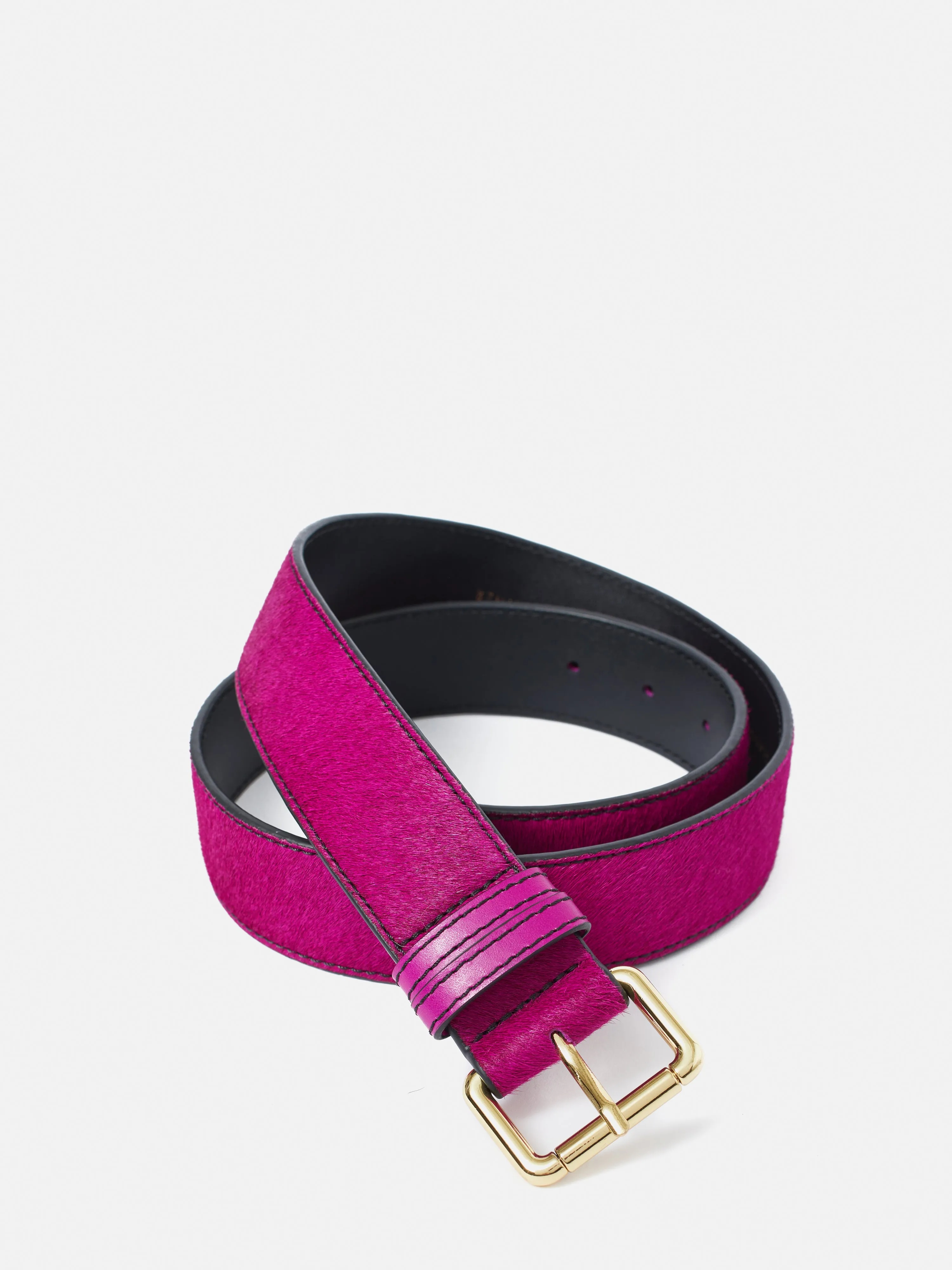 Calf Hair Jean Belt | Pink