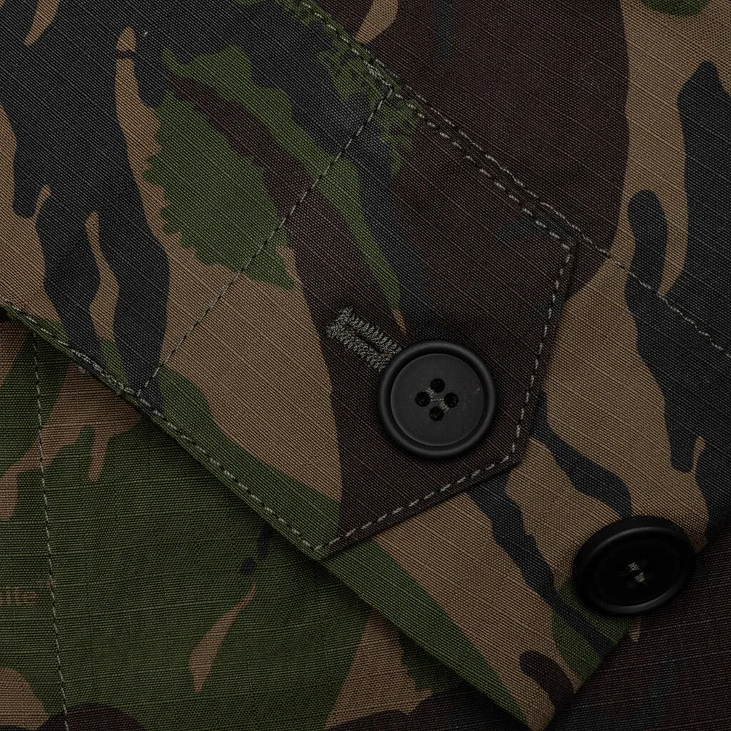 Camo Patch Field Jacket - Army Green