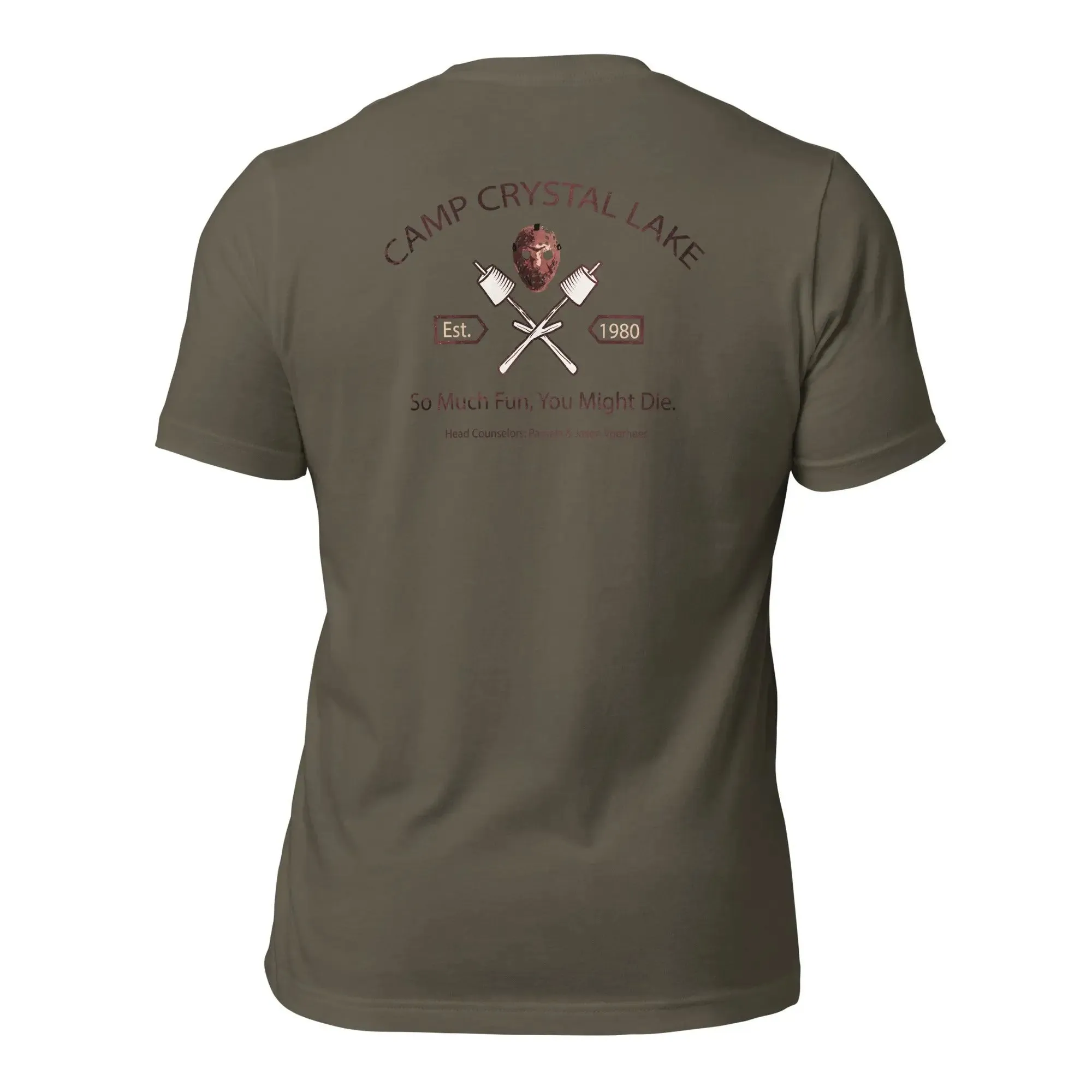 Camp Crystal Lake Unisex t-shirt (Back)