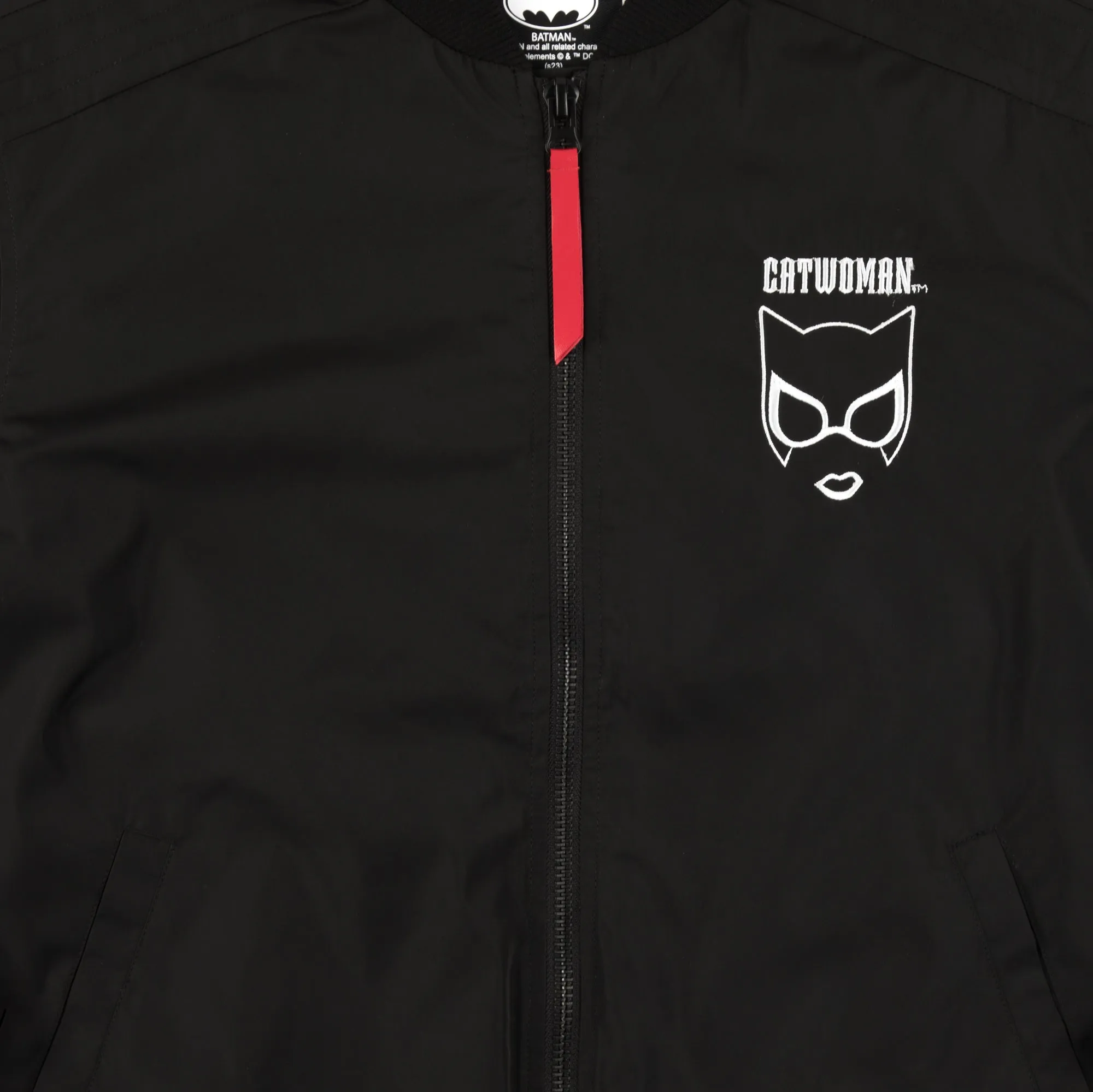 Catwoman Nine Lives Black Bomber Jacket