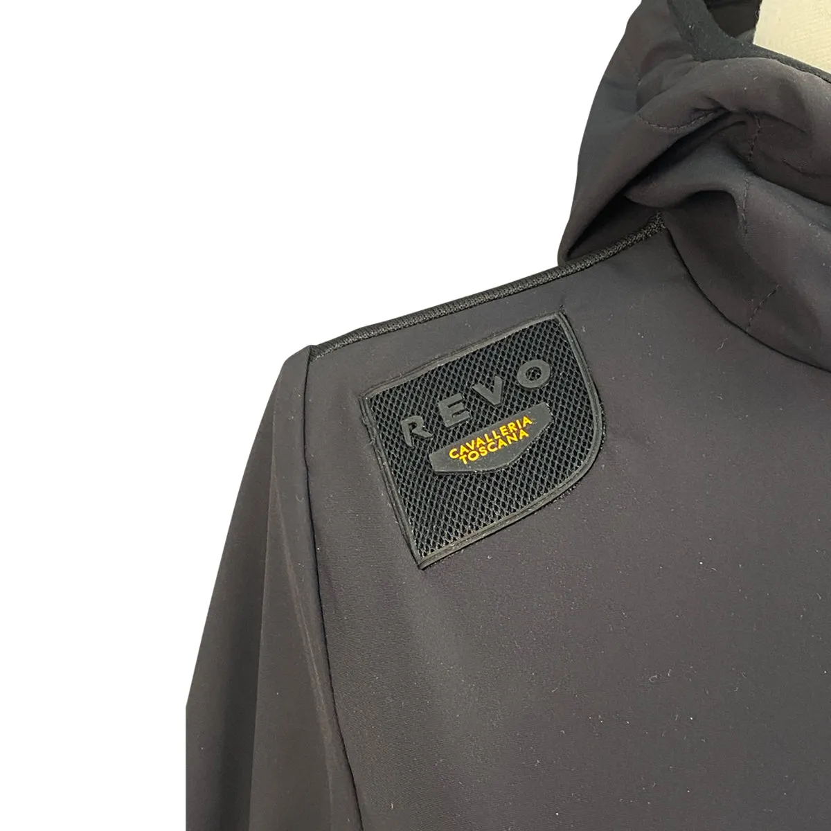 Cavalleria Toscana R-Evo Jersey & Tech Knit Hooded Softshell Jacket in Black - Women's Small