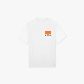 CROYEZ FUMES T-SHIRT - WHITE/ORANGE