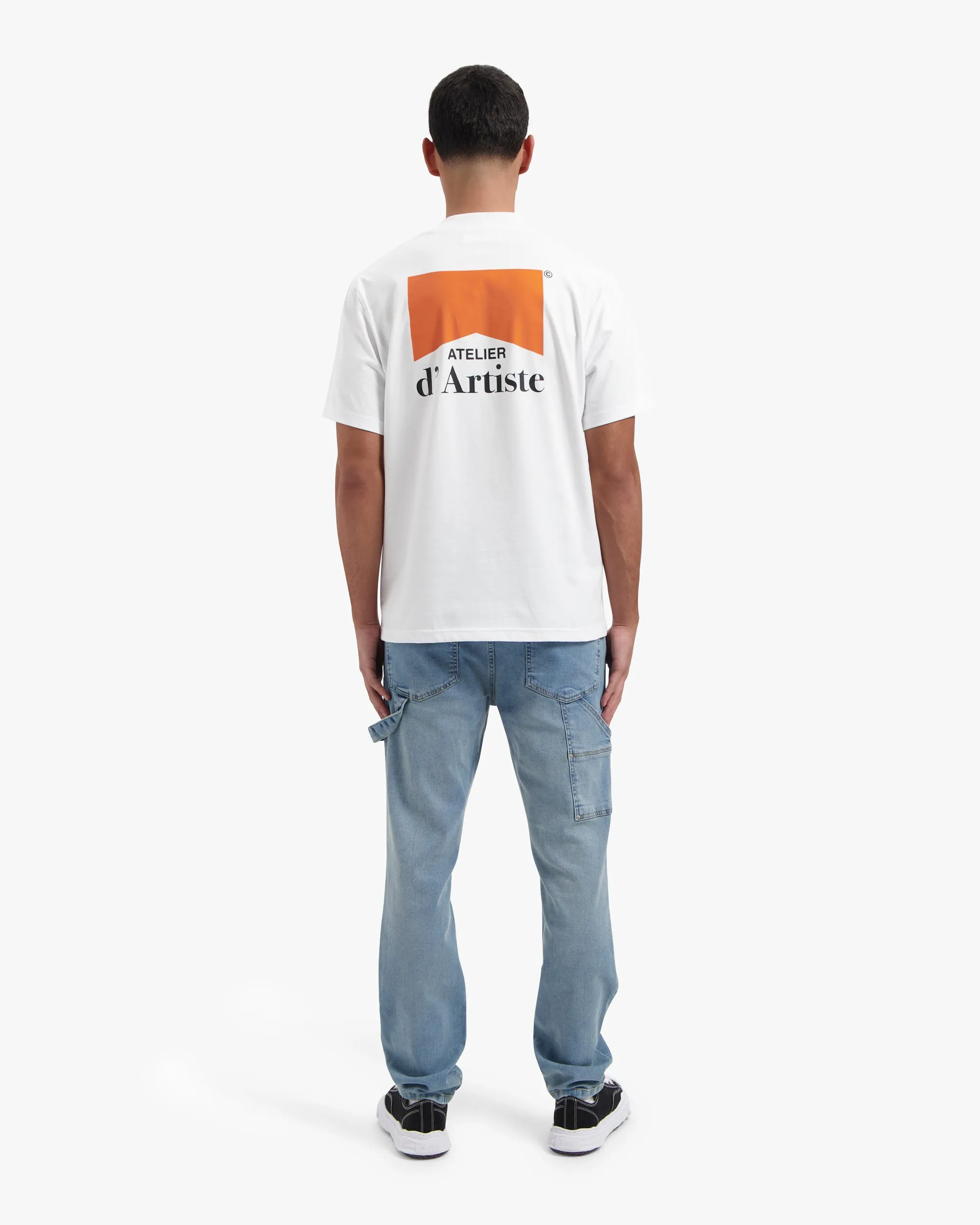 CROYEZ FUMES T-SHIRT - WHITE/ORANGE