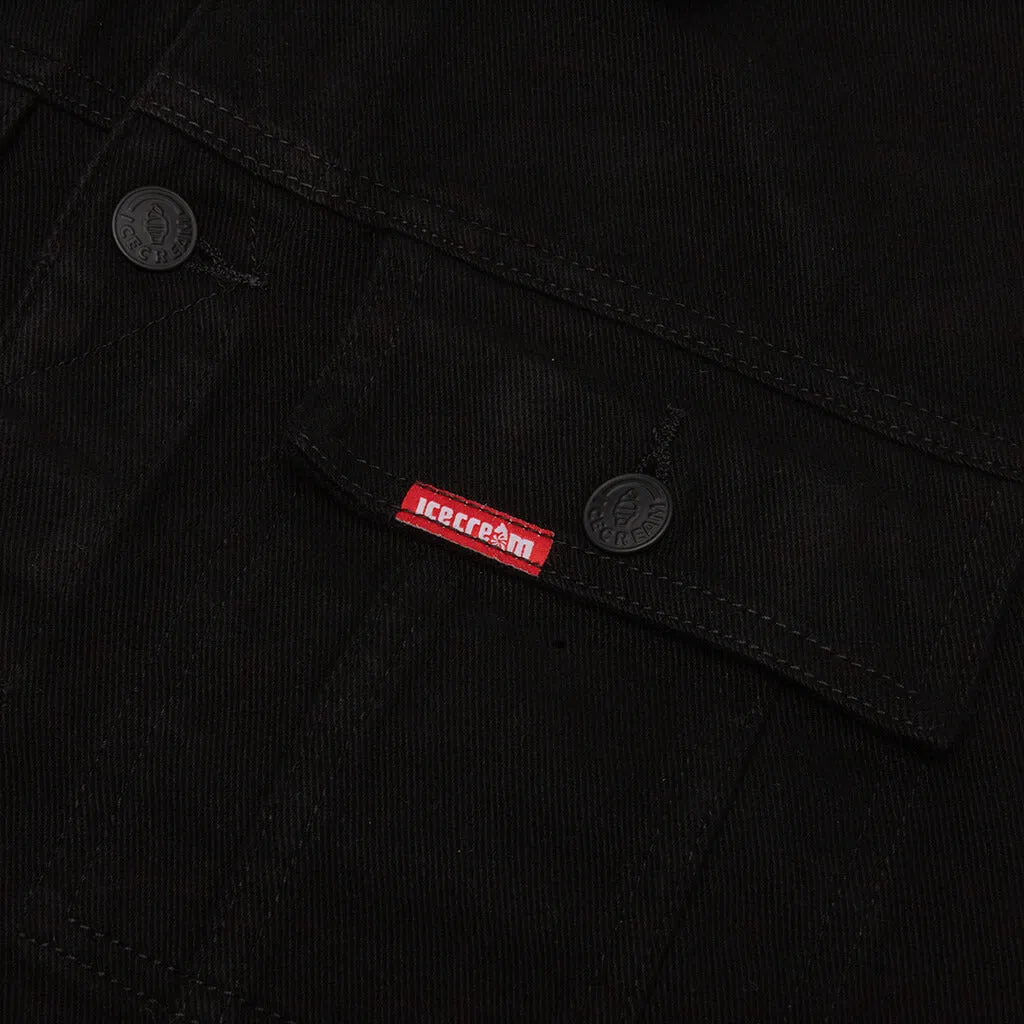 Dagger Denim Jacket - Black