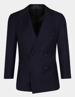 Dark Blue Double Breasted Suit