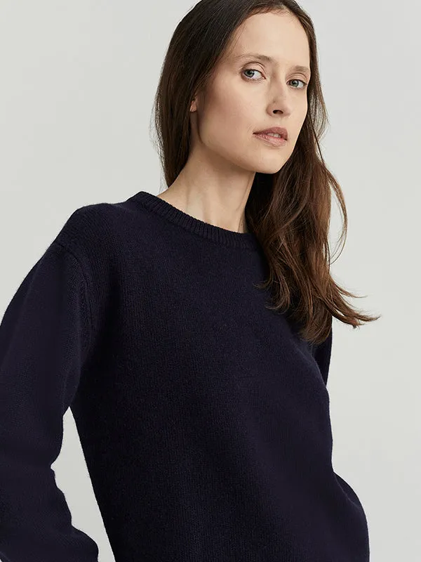 Dura Sweater In Darkest Navy