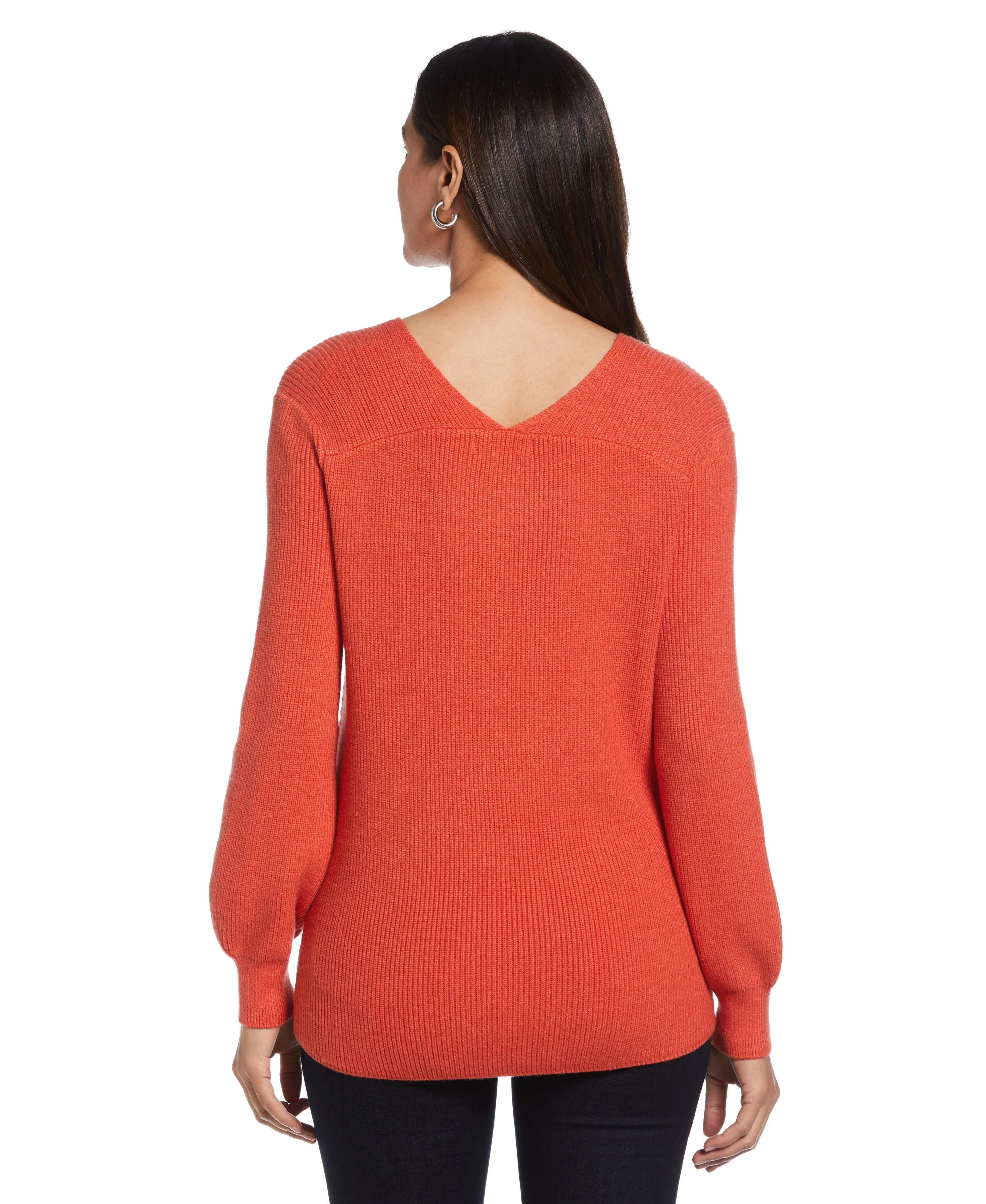 Essential Ribbed V-Neck Sweater