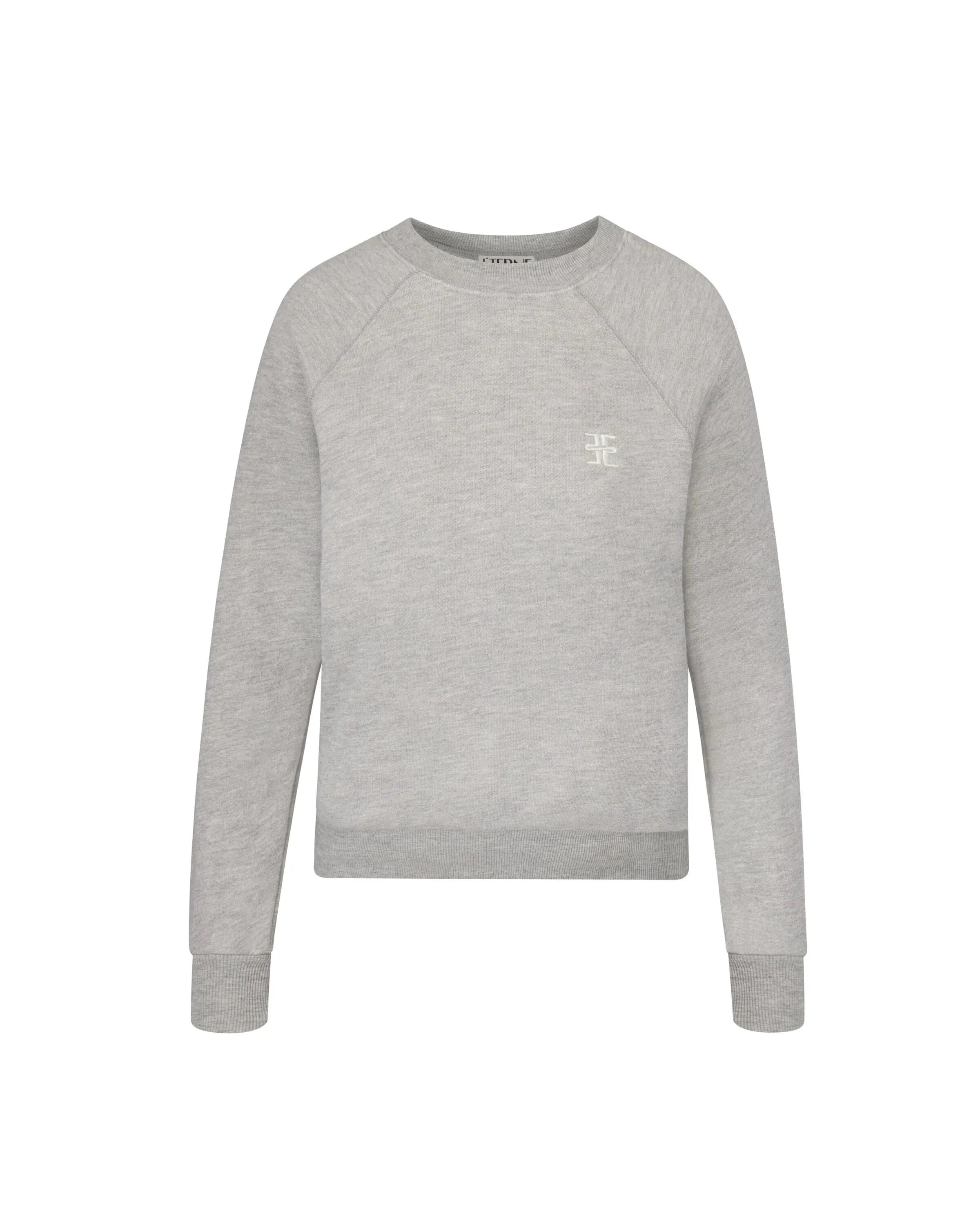 Eterne - Shrunken Raglan Sweatshirt - Heather Grey