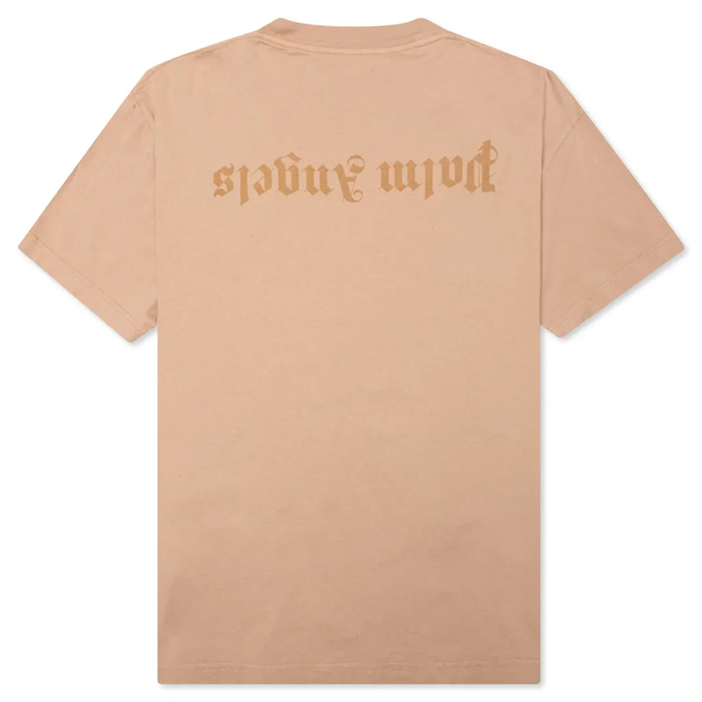 GD Reverse Logo Tee - Beige