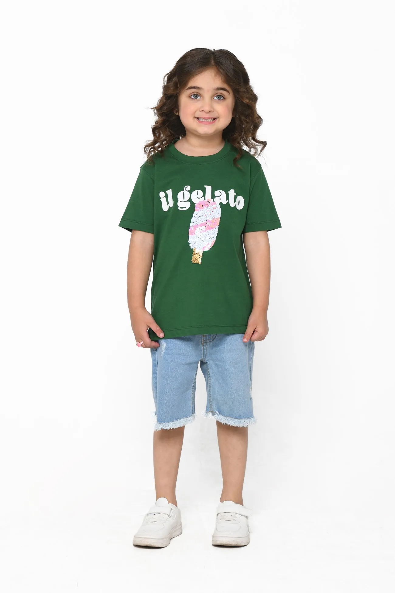 GELATO PRINTED SEQUIN T-SHIRT