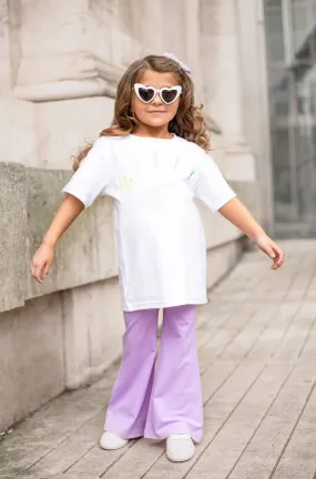 Girls Lilac Flares