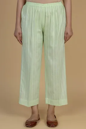 Green Dobby Trousers