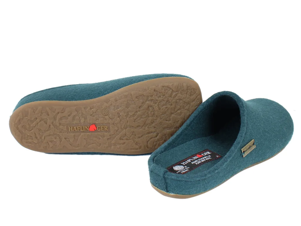 Haflinger Slippers Everest Fundus Teal