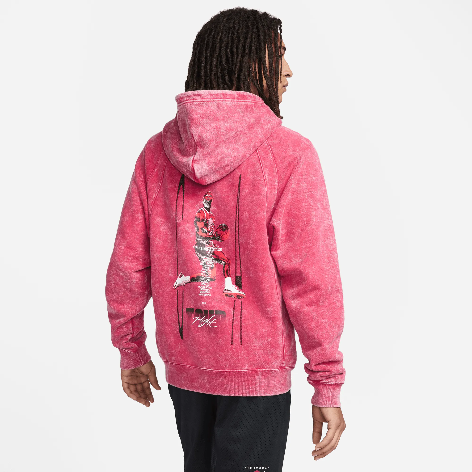 Jordan Flight Heritage Hoodie 'Red'