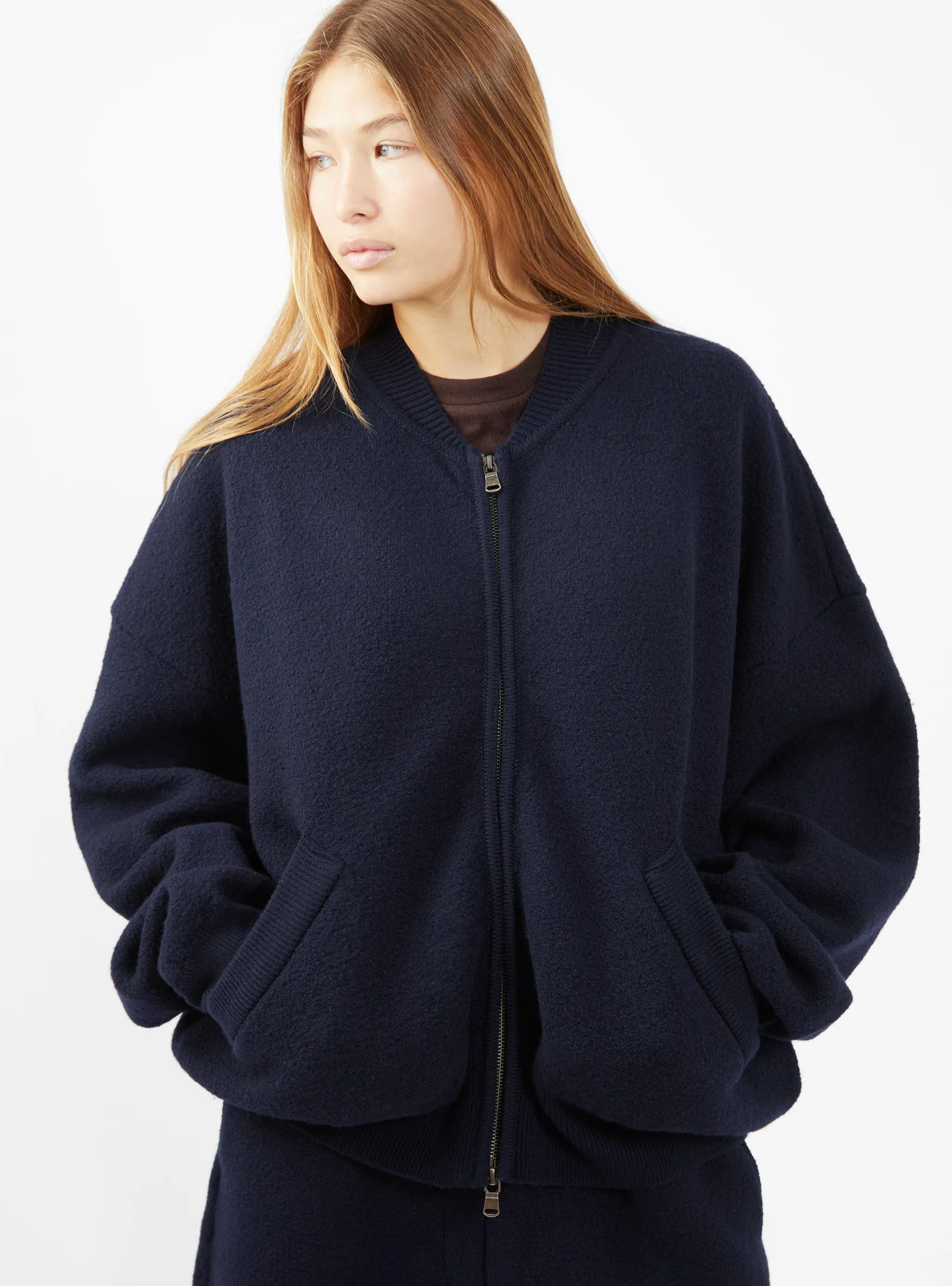 Kusa Wool Jacket Dark Navy