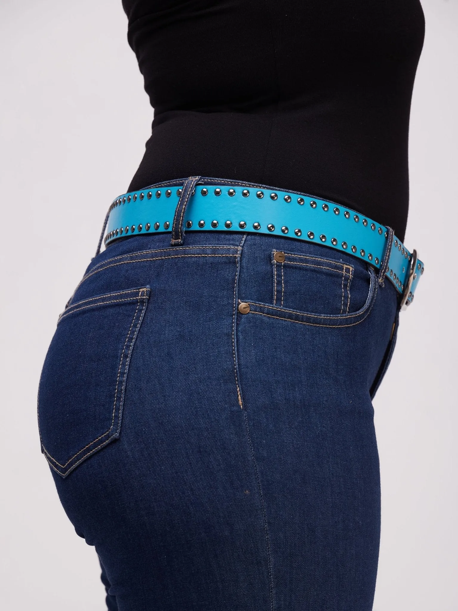 Lizola Ajabu Dotted Belt - Blue