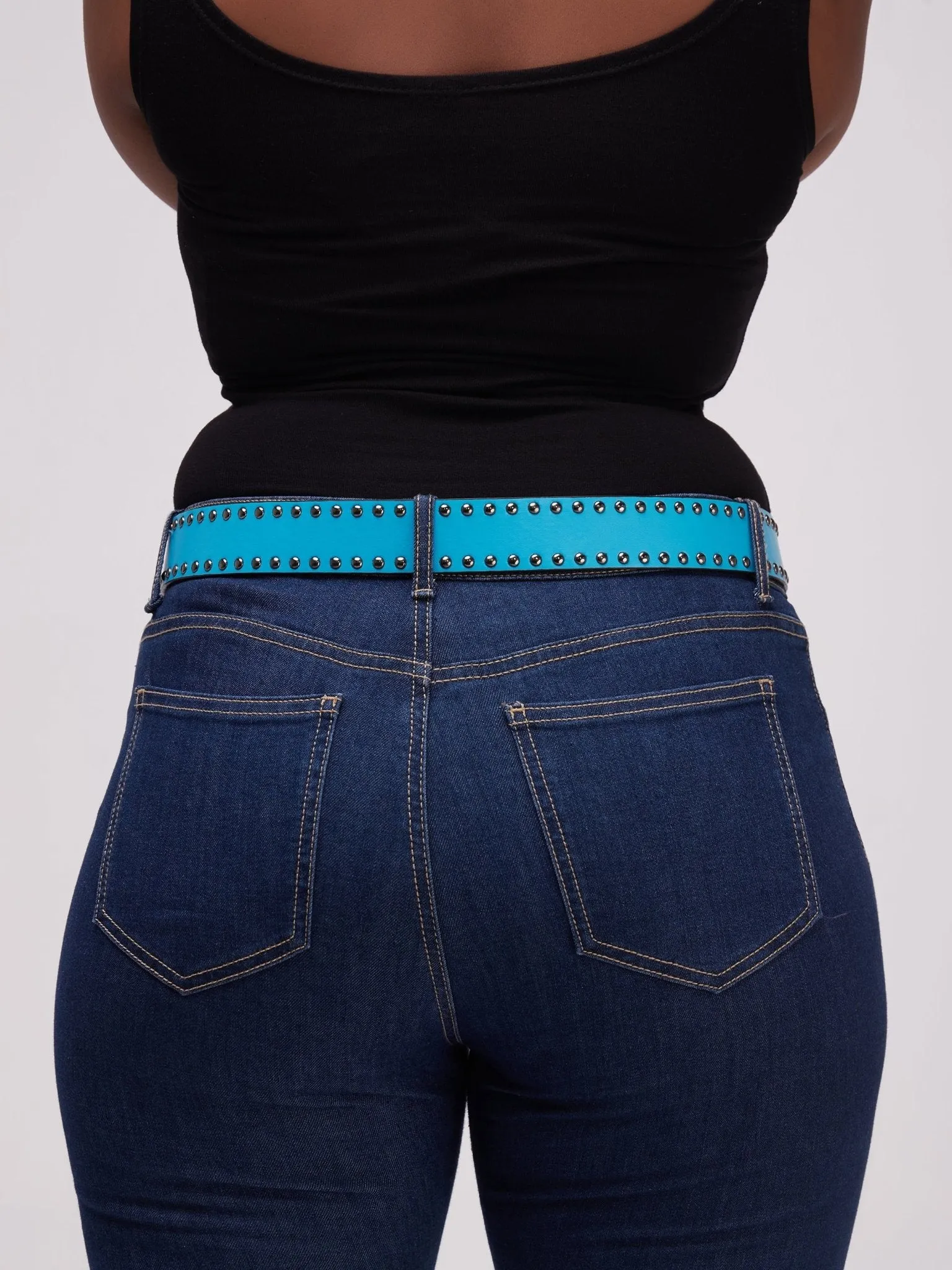 Lizola Ajabu Dotted Belt - Blue