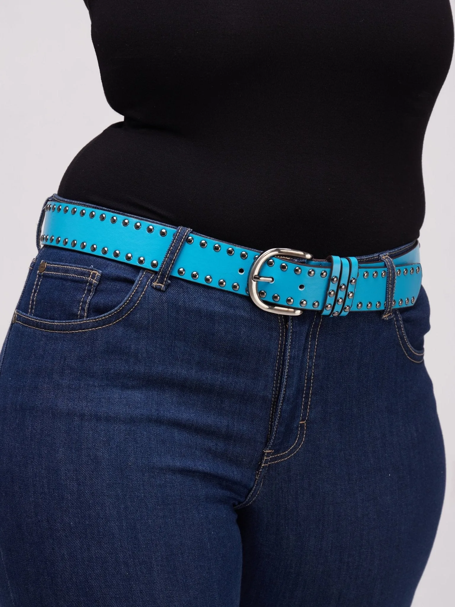 Lizola Ajabu Dotted Belt - Blue