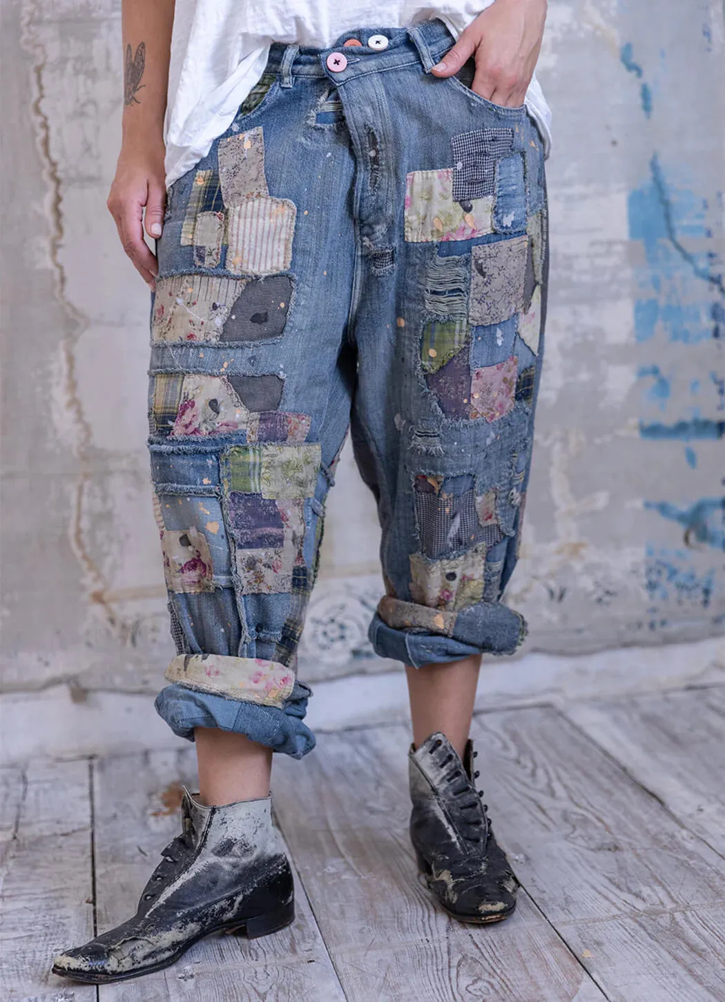 Magnolia Pearl Patchwork Crossroads Denims