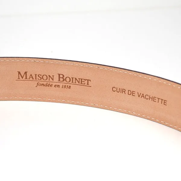 Maison Boinet - Classic Nappa Leather Belt - Brown