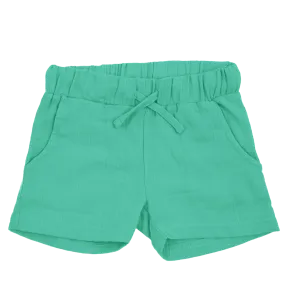 Maxomorra Green Muslin Shorts