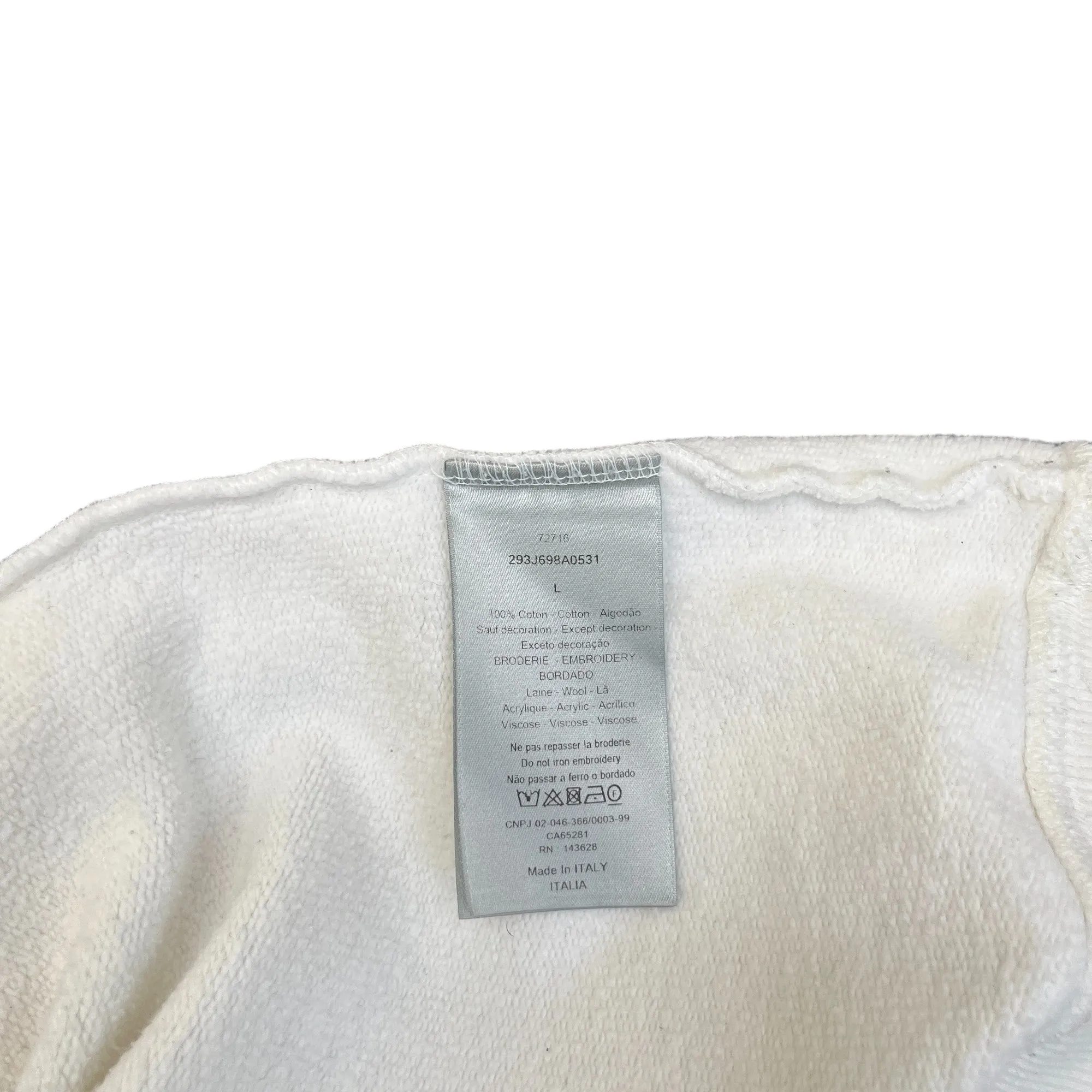 Premium White Mens Hoodie - Atelier Collection, Size L