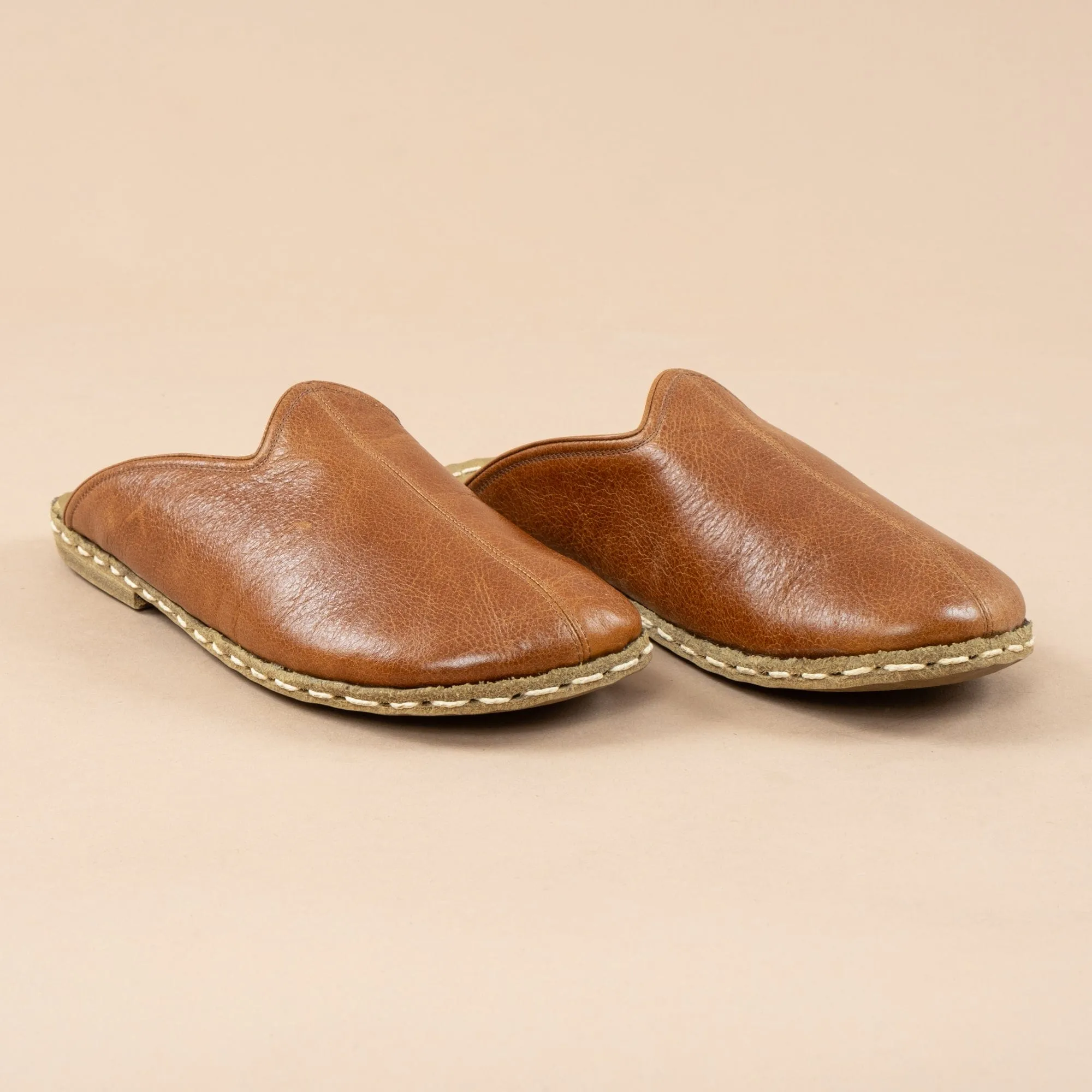 Men's Brown Barefoot Slippers