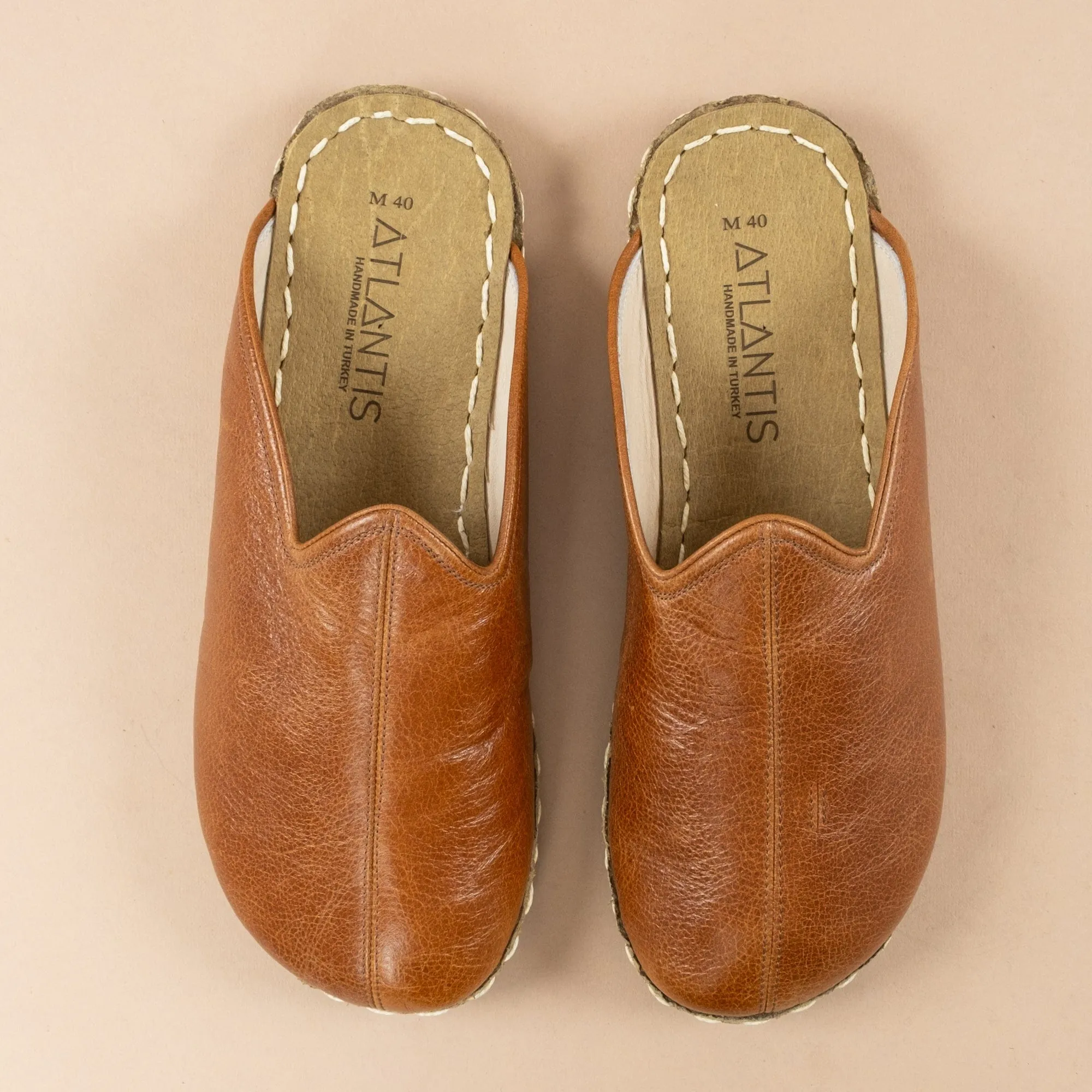 Men's Brown Barefoot Slippers