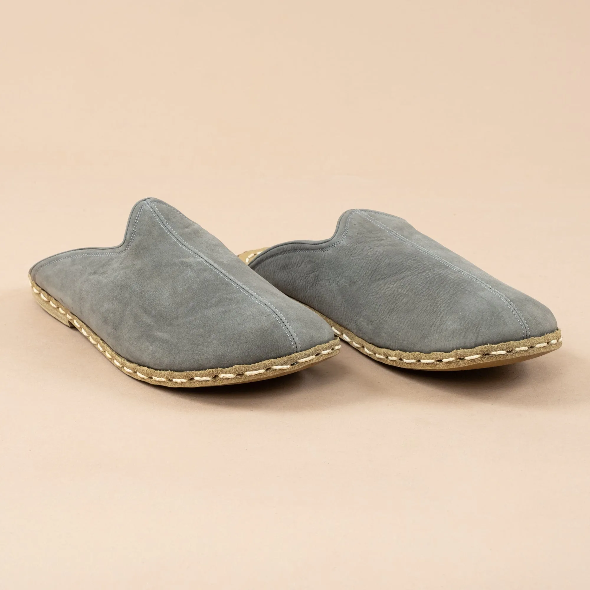 Men's Gray Barefoot Slippers